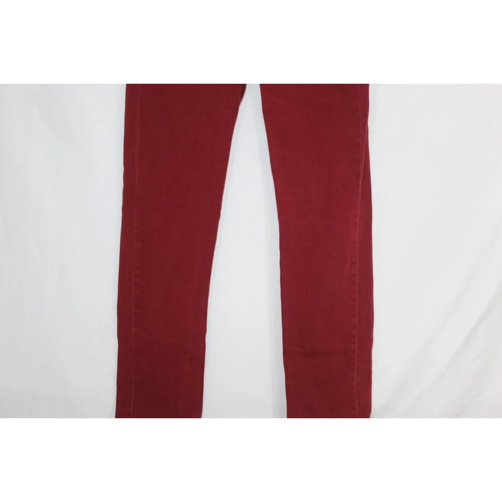 Levi's mens jeans size 33x34 514 straight leg cotton blend red mid rise 5 pocket